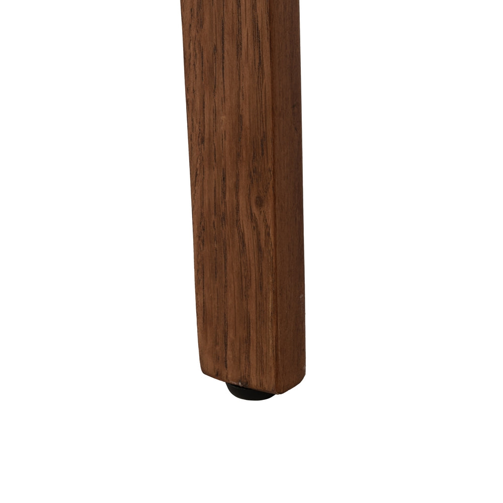 SILLA BEIGE-MARRÓN TEJIDO-MADERA 61 X 56 X 82 CM