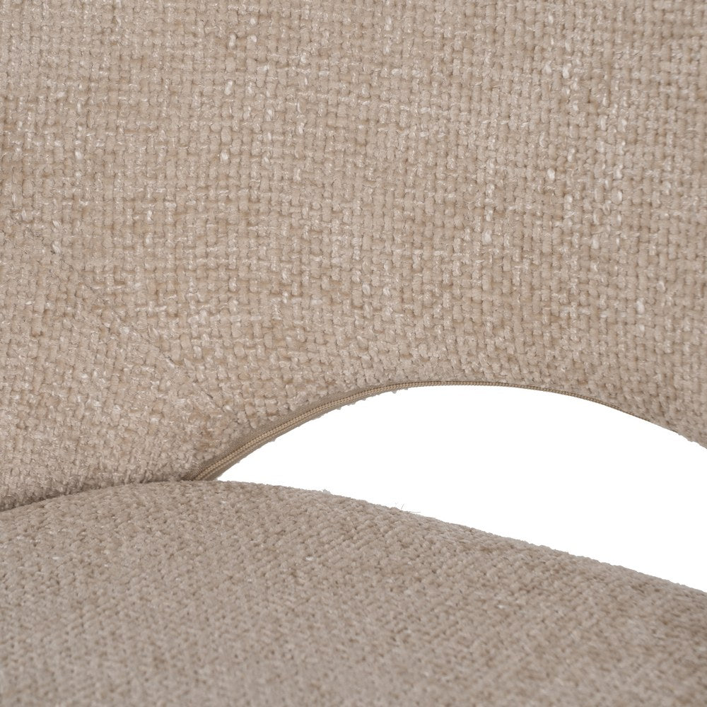 SILLA CREMA TEJIDO-METAL SALÓN 48 X 61 X 85 CM