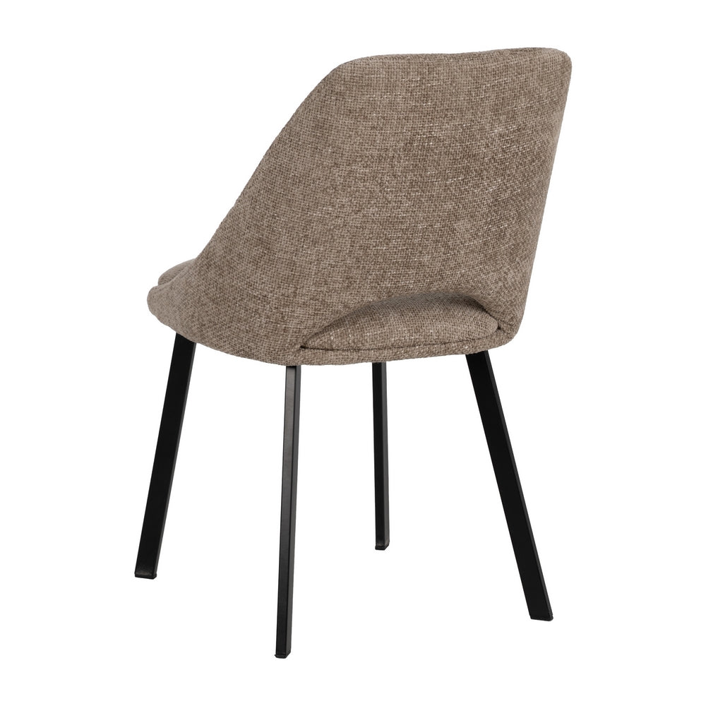 BEIGE CHAIR FABRIC-METAL LIVING ROOM 48 X 61 X 85 CM