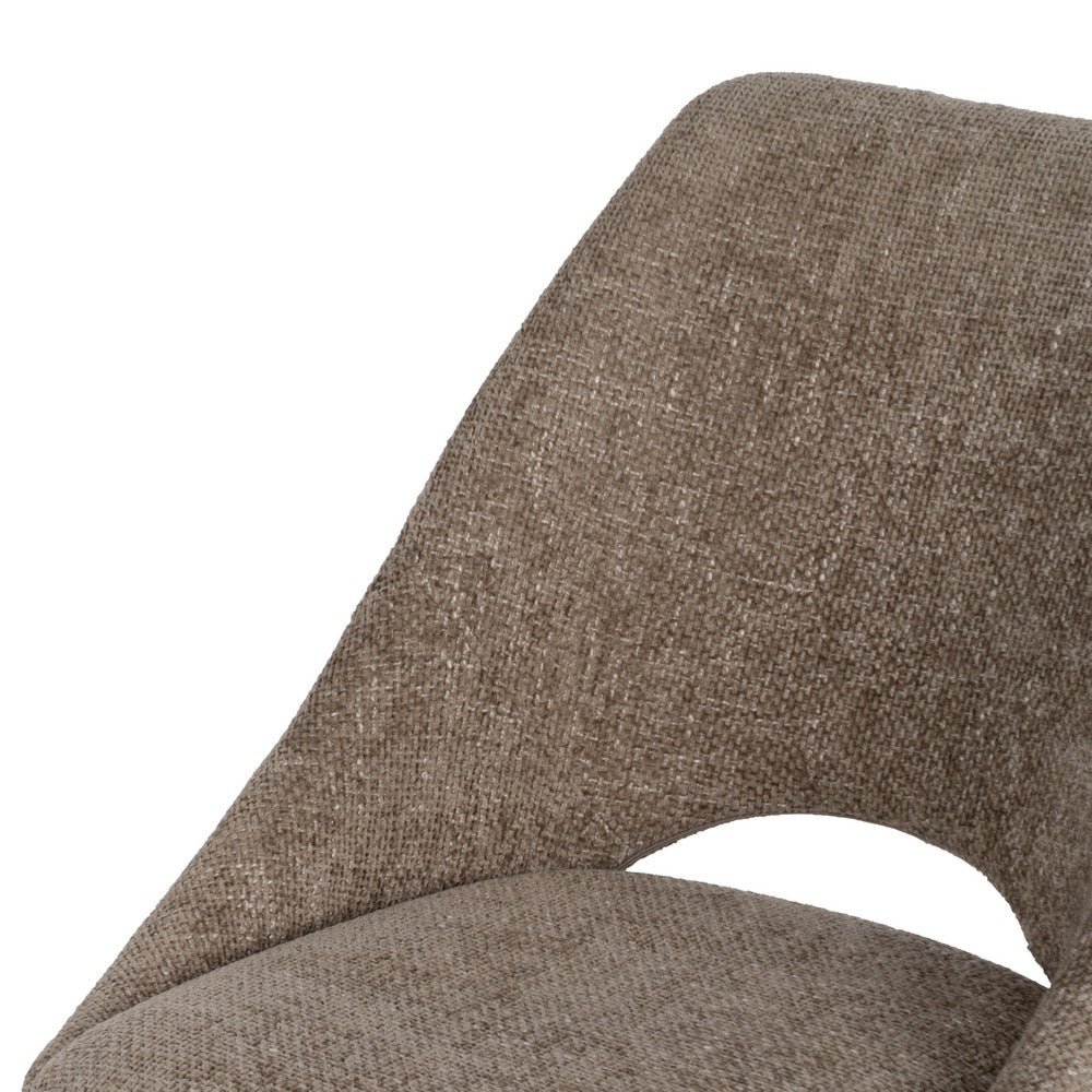 BEIGE CHAIR FABRIC-METAL LIVING ROOM 48 X 61 X 85 CM