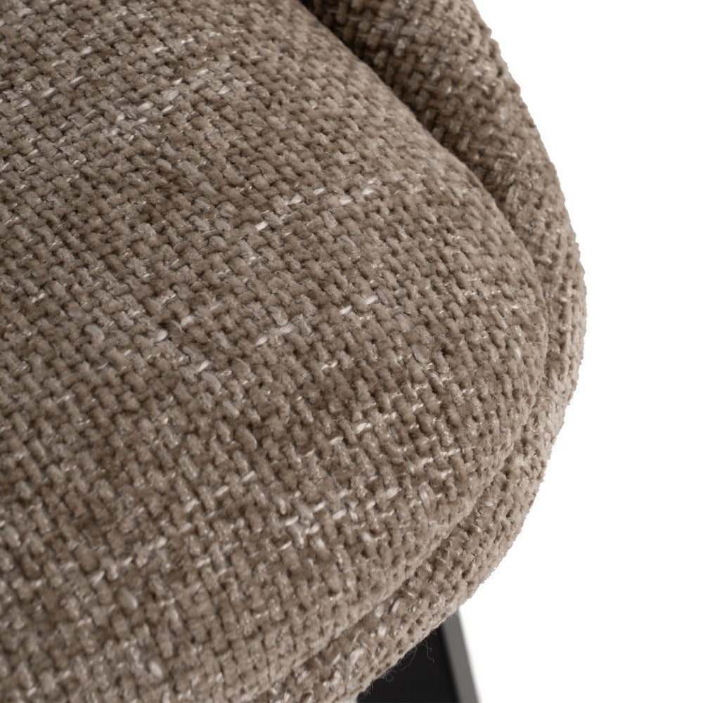 BEIGE CHAIR FABRIC-METAL LIVING ROOM 48 X 61 X 85 CM