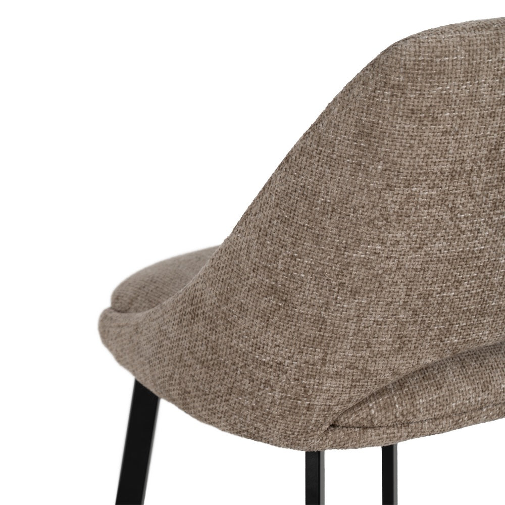 BEIGE CHAIR FABRIC-METAL LIVING ROOM 48 X 61 X 85 CM