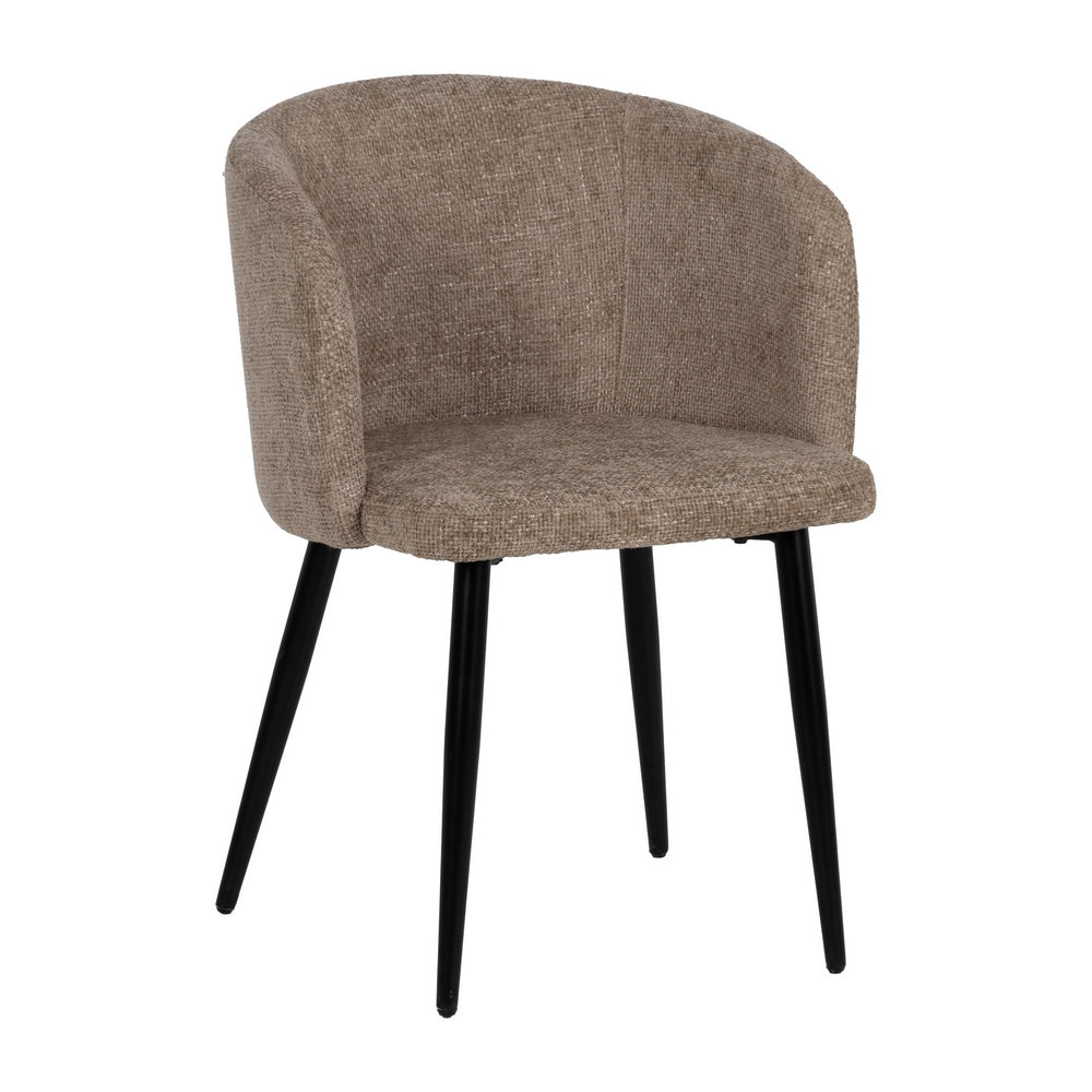 SILLA BEIGE TEJIDO-METAL SAL�N 53 X 53 X 77 CM