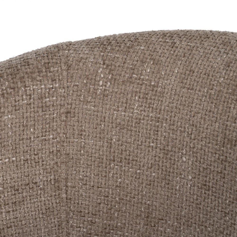 SILLA BEIGE TEJIDO-METAL SALÓN 53 X 53 X 77 CM