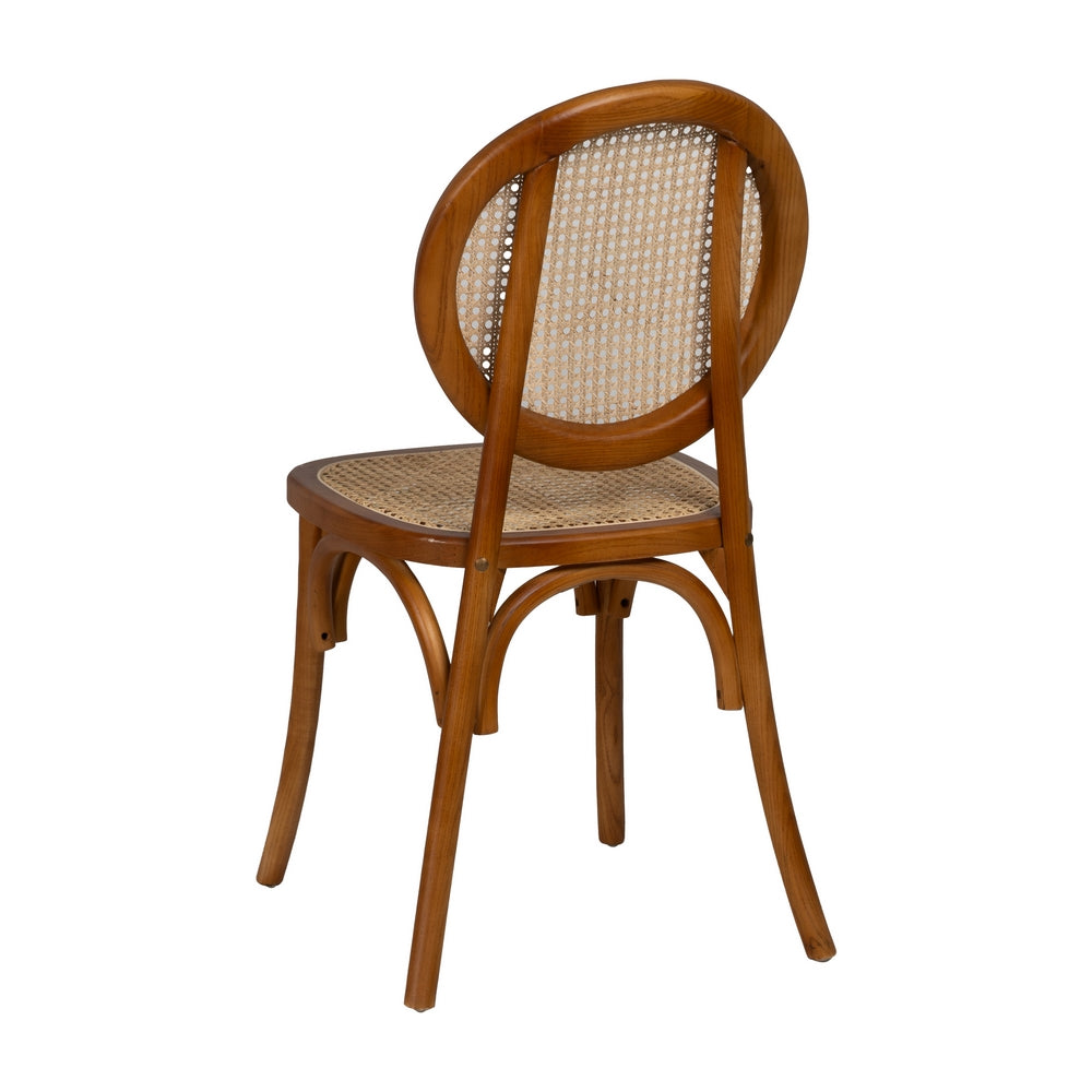 SILLA MIEL MADERA DE OLMO CONTRACT 44,50 X 41,50 X 89 CM