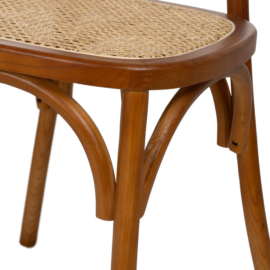 SILLA MIEL MADERA DE OLMO CONTRACT 44,50 X 41,50 X 89 CM
