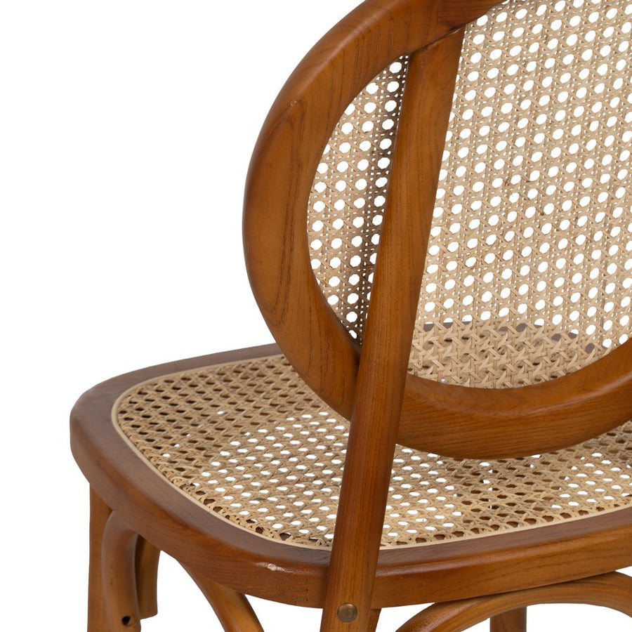 SILLA MIEL MADERA DE OLMO CONTRACT 44,50 X 41,50 X 89 CM