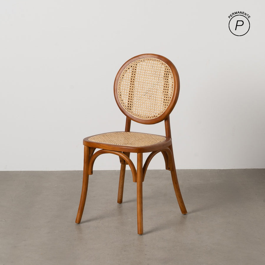 SILLA MIEL MADERA DE OLMO CONTRACT 44,50 X 41,50 X 89 CM