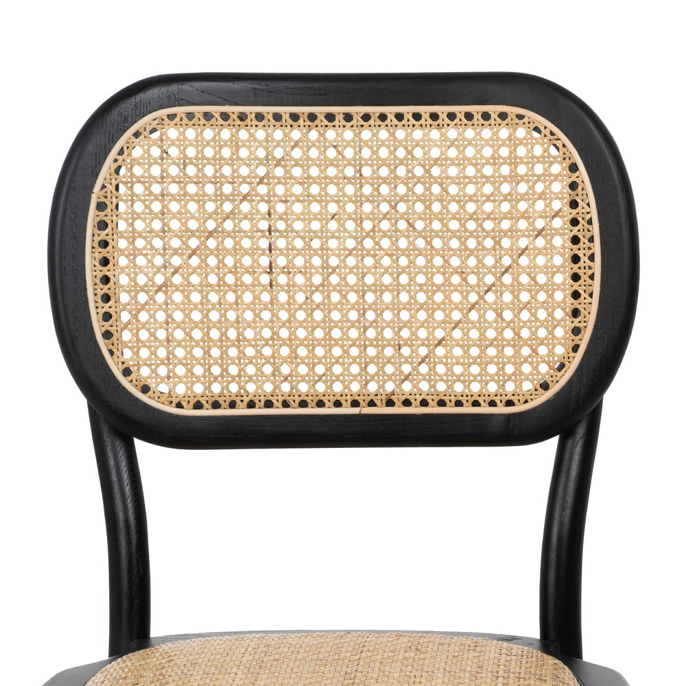 SILLA NEGRO MADERA DE OLMO CONTRACT 45 X 41 X 88 CM