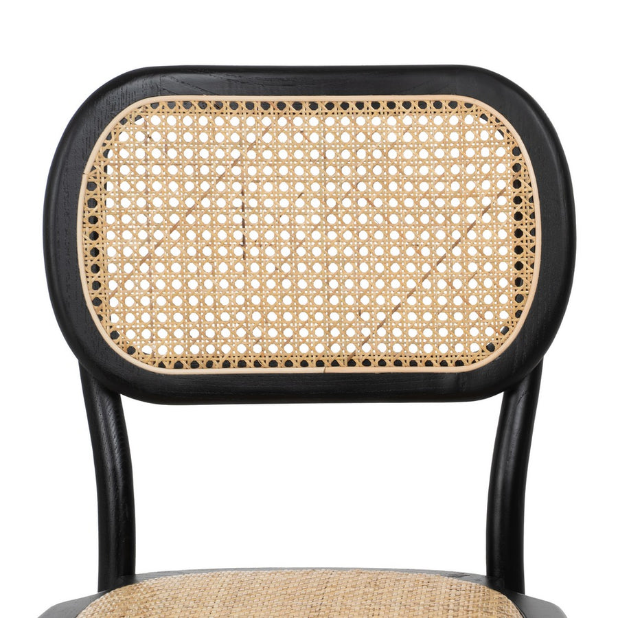SILLA NEGRO MADERA DE OLMO CONTRACT 45 X 41 X 88 CM