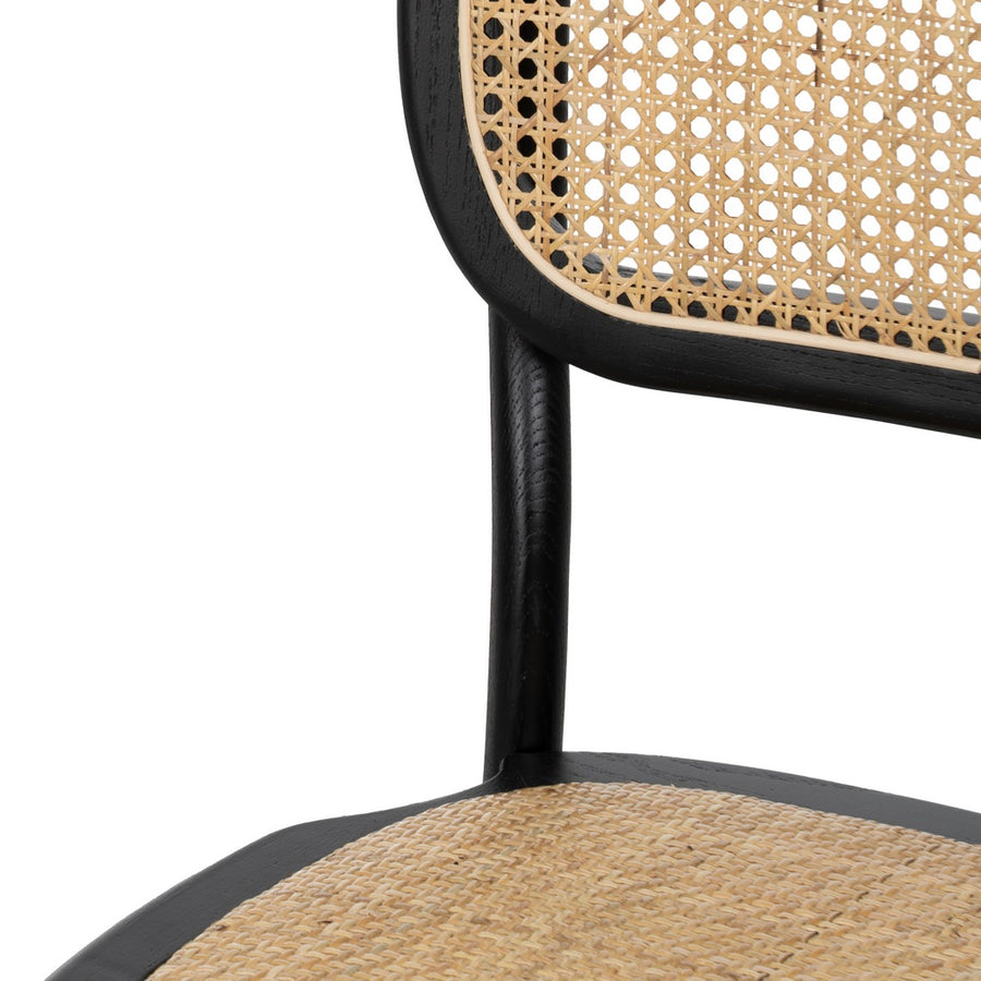 SILLA NEGRO MADERA DE OLMO CONTRACT 45 X 41 X 88 CM
