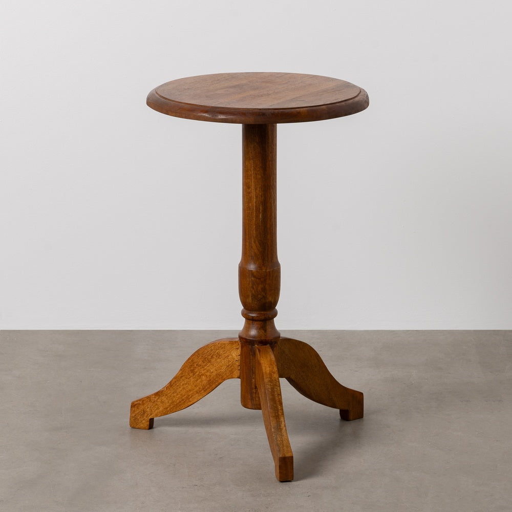 MESITA NATURAL MADERA DE MANGO SALÓN 41 X 41 X 69 CM