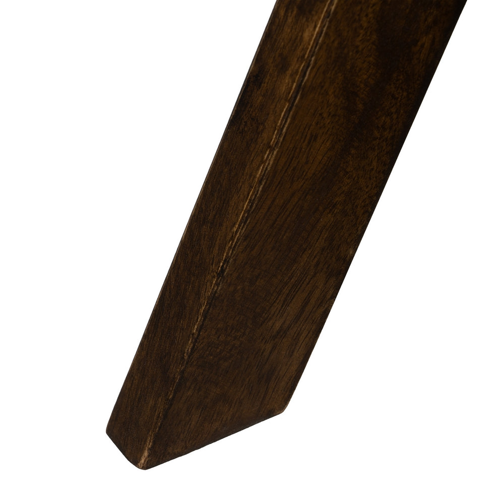 LIVING ROOM NATURAL MANGO WOOD SIDE TABLE 37 X 37 X 60 CM