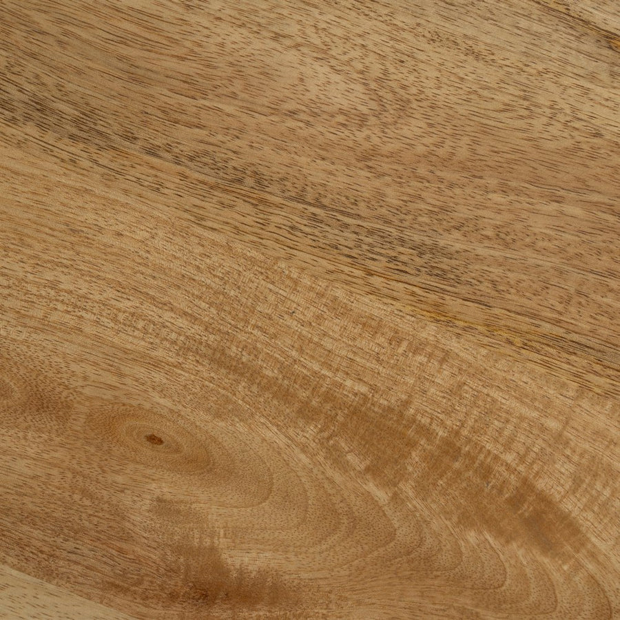MESA AUXILIAR NATURAL MADERA DE MANGO 40 X 40 X 55 CM