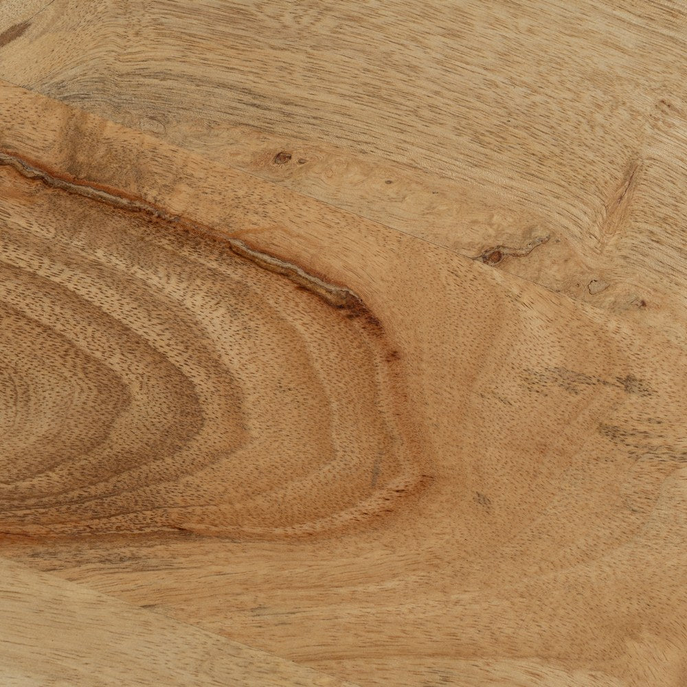 MESA CENTRO NATURAL MADERA DE MANGO 60 X 60 X 45 CM