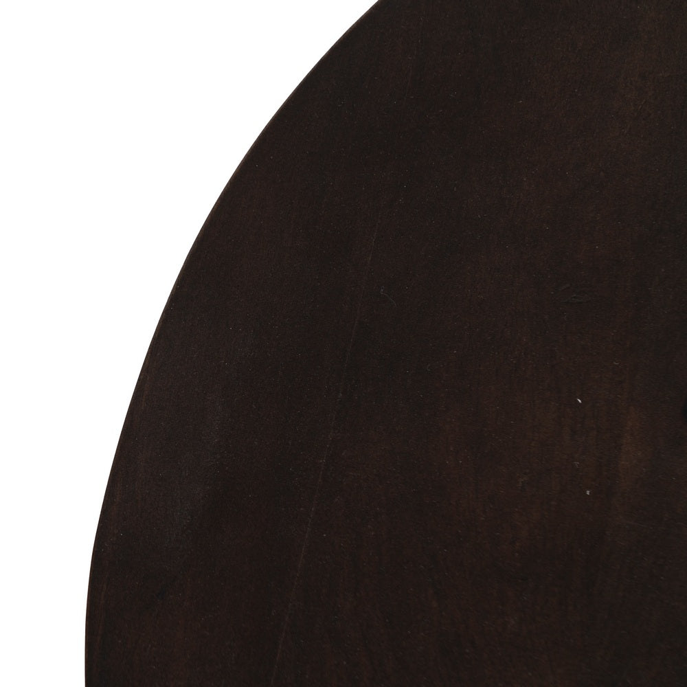 MESA CENTRO MARRÓN MADERA DE MANGO SALÓN 75 X 75 X 40 CM