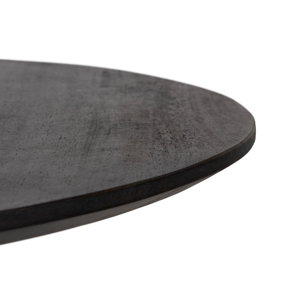 MESA CENTRO MARR�N MADERA DE MANGO SAL�N 75 X 75 X 40 CM