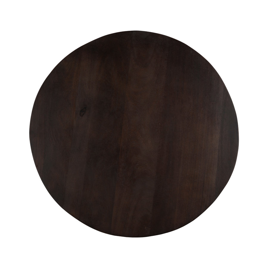 MESA CENTRO MARRÓN MADERA DE MANGO SALÓN 75 X 75 X 40 CM
