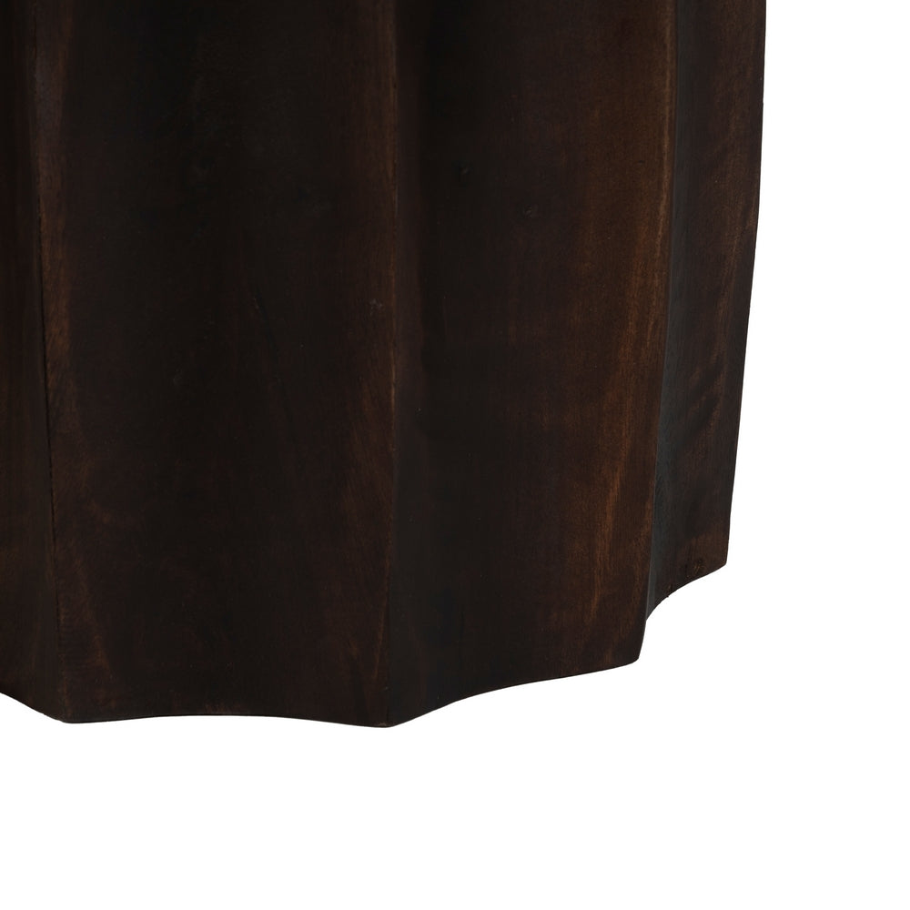 MESA CENTRO MARRÓN MADERA DE MANGO SALÓN 75 X 75 X 40 CM