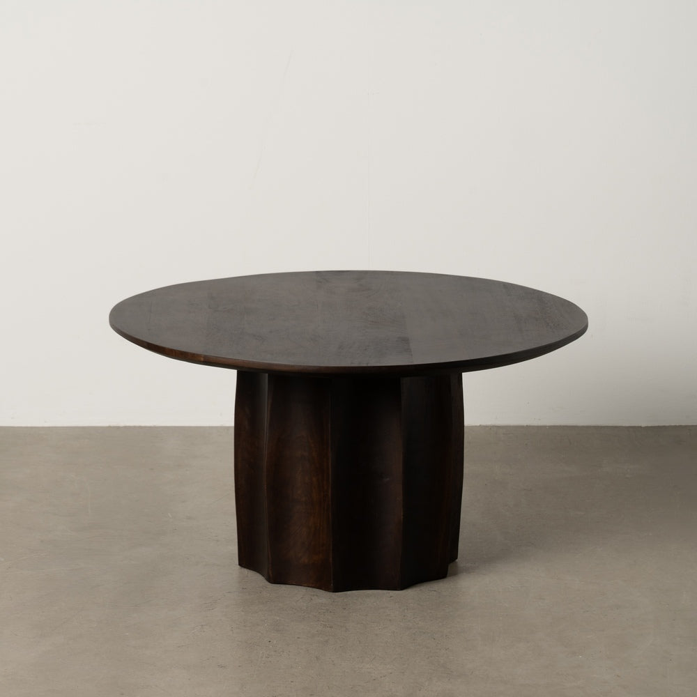 MESA CENTRO MARRÓN MADERA DE MANGO SALÓN 75 X 75 X 40 CM