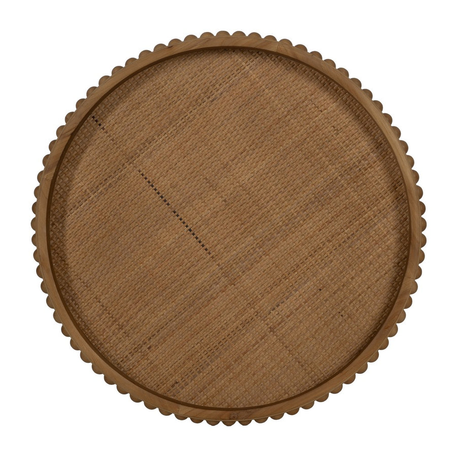 MESITA NATURAL METAL-MADERA 62 X 62 X 61,50 CM