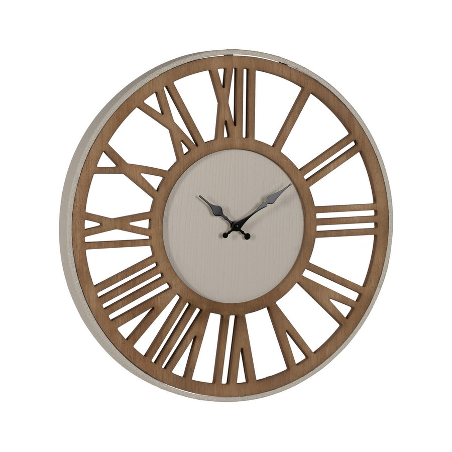 RELOJ PARED NATURAL DM-METAL 57,50 X 4 X 57,50 CM