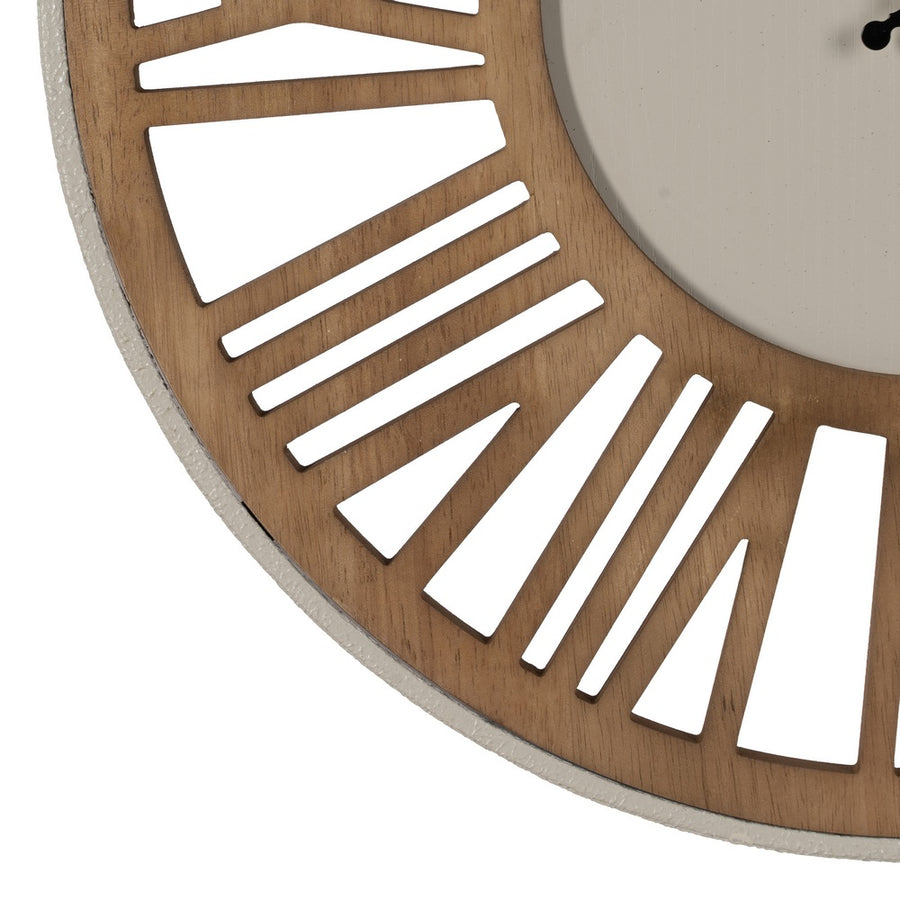 RELOJ PARED NATURAL DM-METAL 57,50 X 4 X 57,50 CM