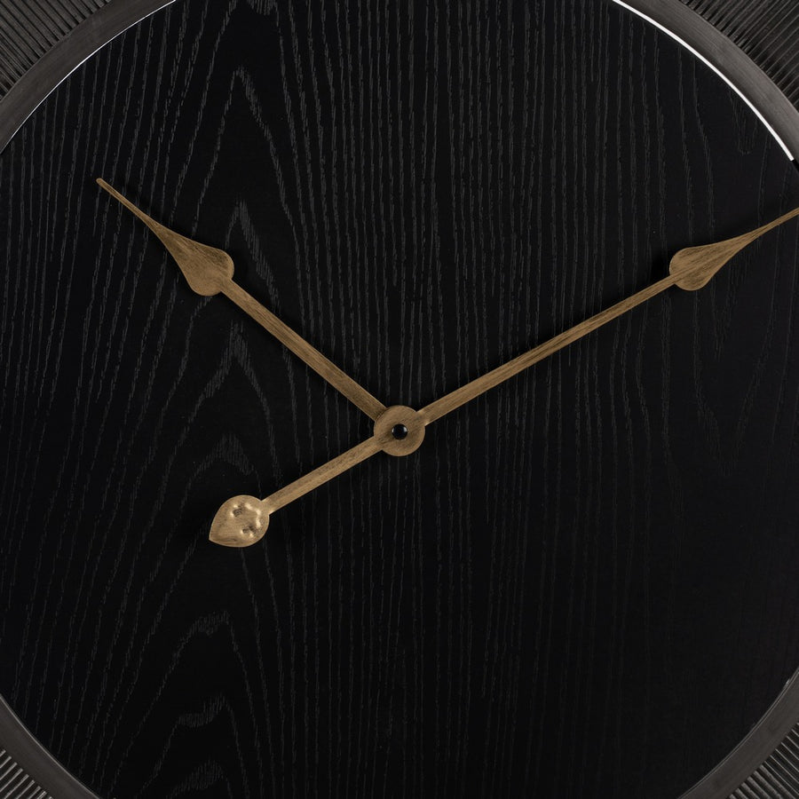 RELOJ PARED NEGRO DM-METAL 61 X 2,50 X 61 CM