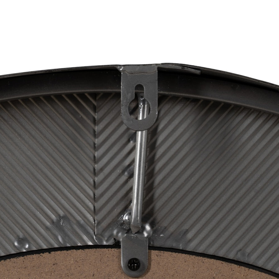 RELOJ PARED NEGRO DM-METAL 61 X 2,50 X 61 CM