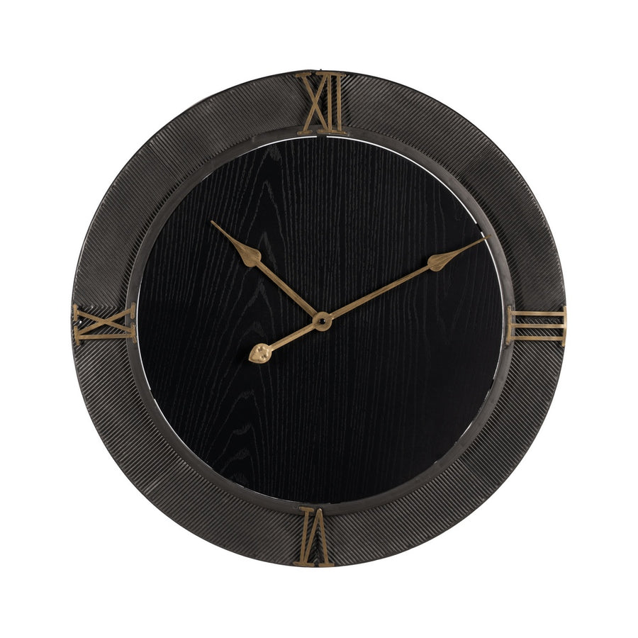 RELOJ PARED NEGRO DM-METAL 61 X 2,50 X 61 CM