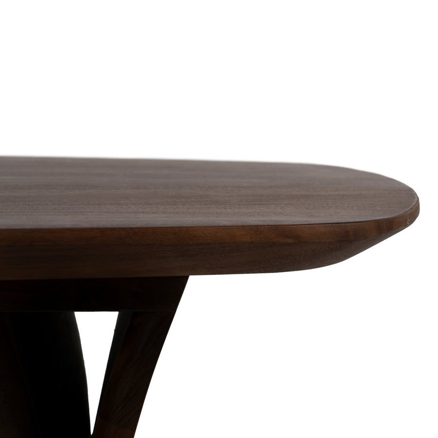 MESA CENTRO MARRÓN MADERA DE ACACIA 130 X 70 X 40 CM
