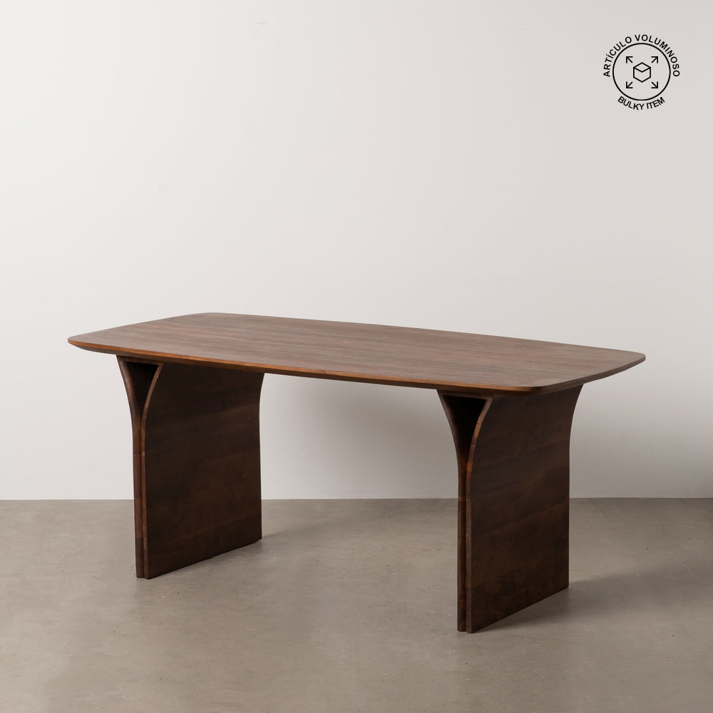 MESA COMEDOR MARR�N MADERA DE ACACIA 180 X 90 X 76 CM