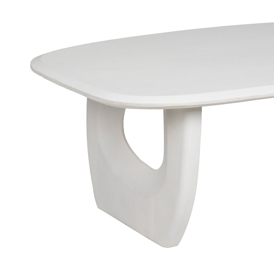 MESA CENTRO BLANCO ROZADO 130 X 70 X 46 CM