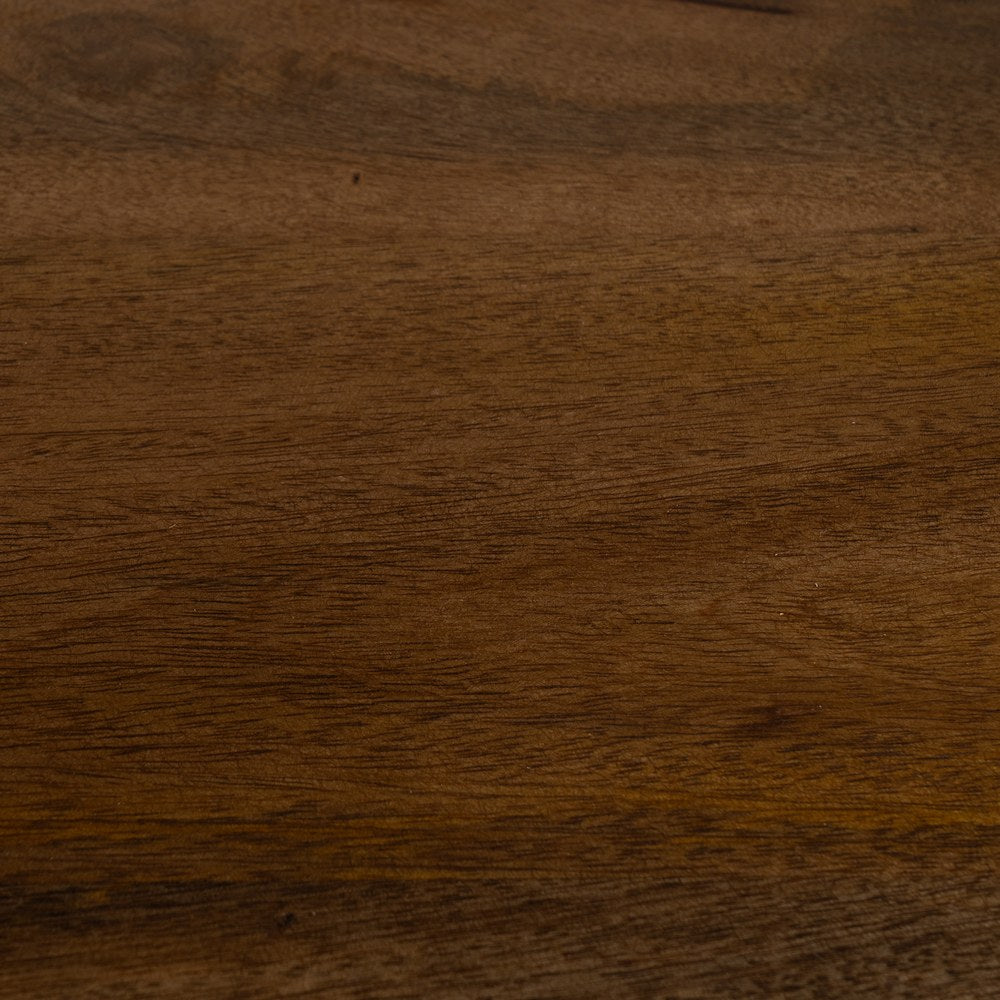 BROWN MANGO WOOD LIVING ROOM SHELF 115 X 42 X 195 CM