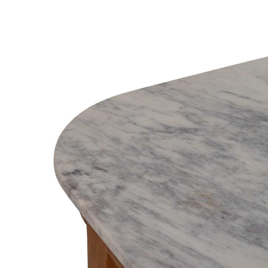 ISLA NATURAL MÁRMOL/MADERA COCINA 155 X 70 X 88 CM