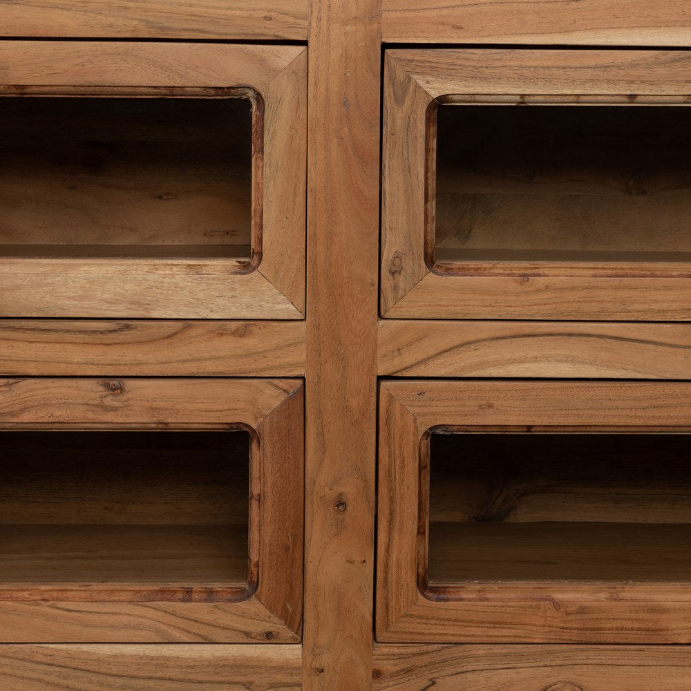 ISLA NATURAL MÁRMOL/MADERA COCINA 155 X 70 X 88 CM