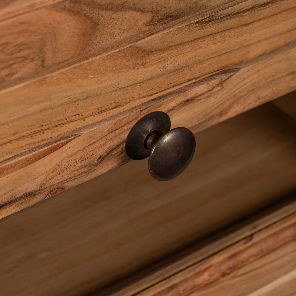 ISLA NATURAL MÁRMOL/MADERA COCINA 155 X 70 X 88 CM
