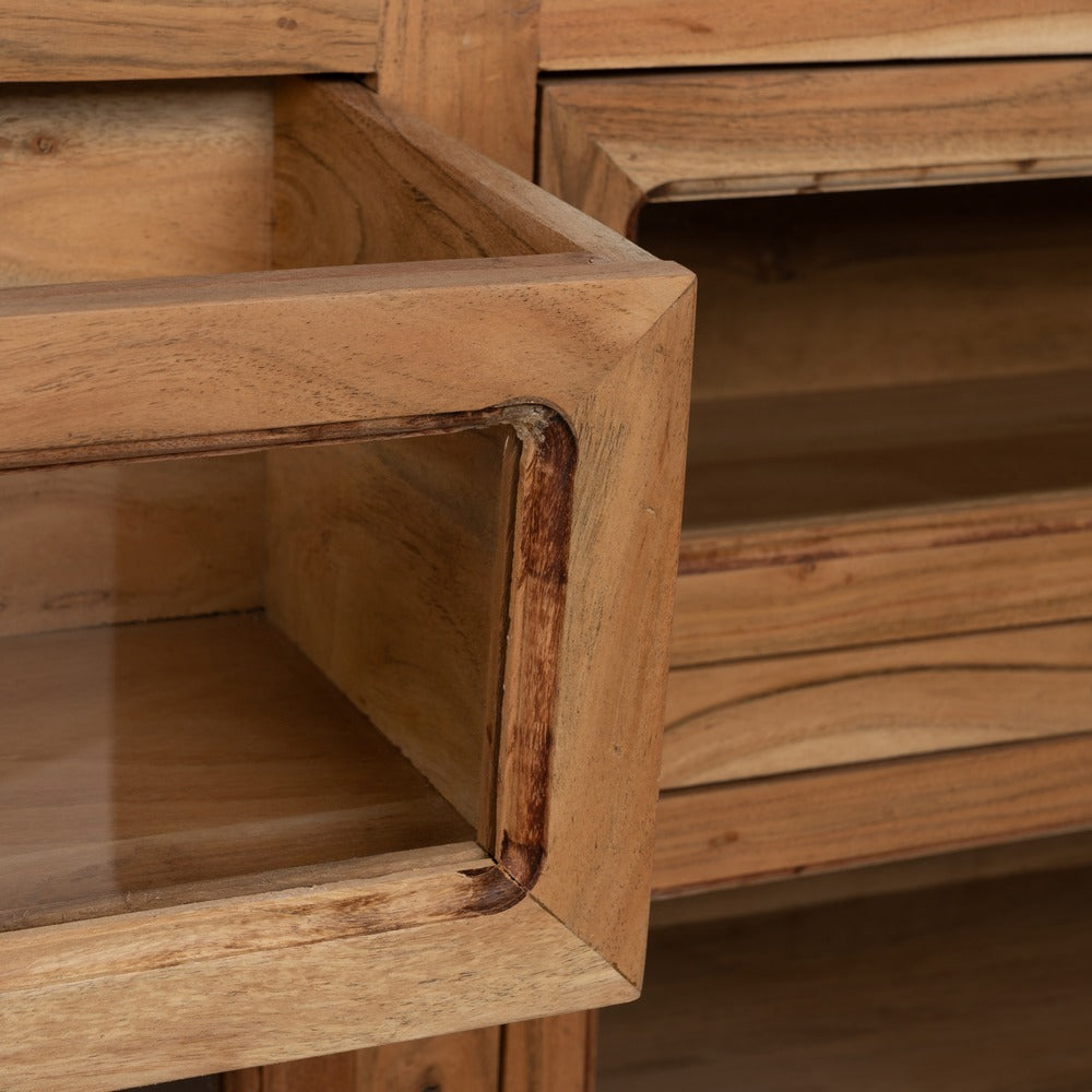 ISLA NATURAL MÁRMOL/MADERA COCINA 155 X 70 X 88 CM