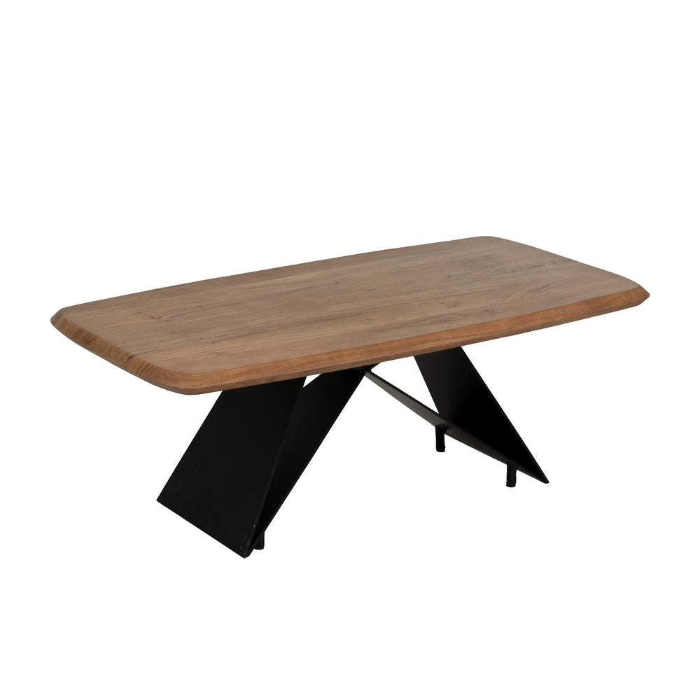 MESA CENTRO MADERA-METAL SAL�N 110 X 60 X 41 CM