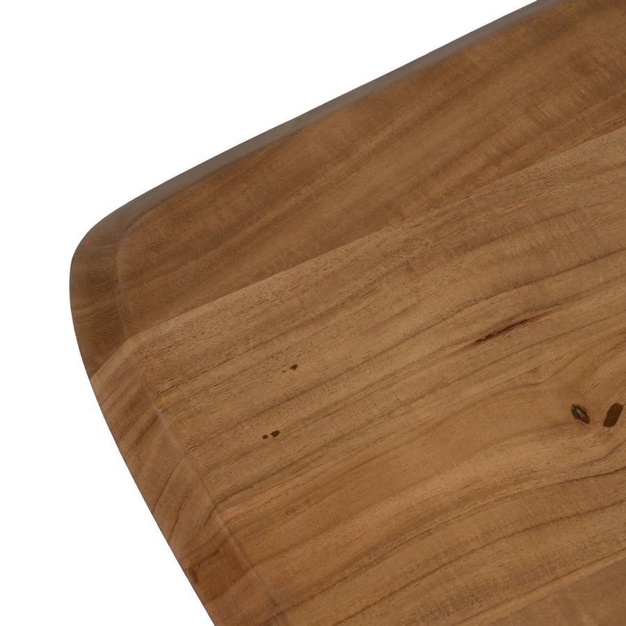 WOOD-METAL COFFEE TABLE LIVING ROOM 110 X 60 X 41 CM