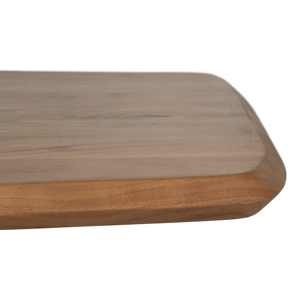 MESA CENTRO MADERA-METAL SALÓN 110 X 60 X 41 CM