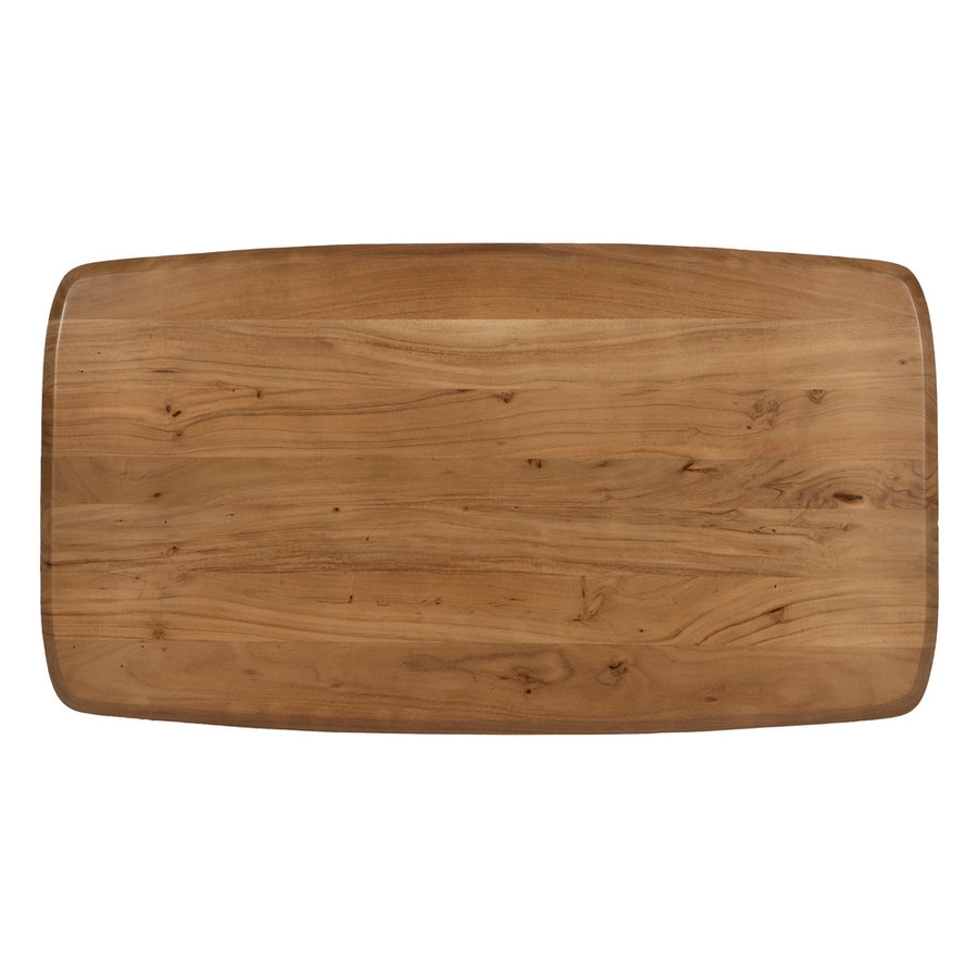 WOOD-METAL COFFEE TABLE LIVING ROOM 110 X 60 X 41 CM