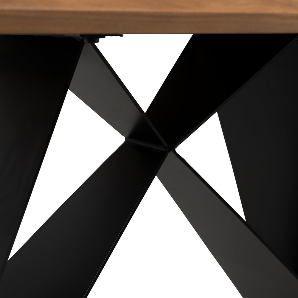 WOOD-METAL DINING TABLE LIVING ROOM 170 X 90 X 77 CM