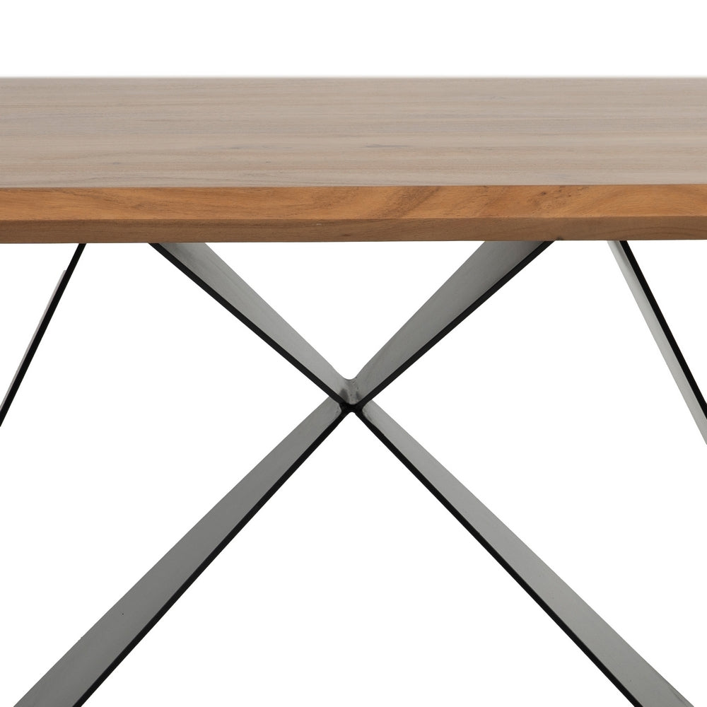 WOOD-METAL DINING TABLE LIVING ROOM 170 X 90 X 77 CM
