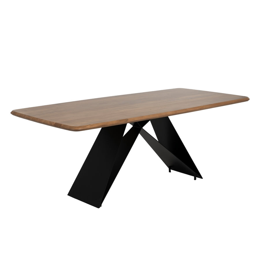 WOOD-METAL DINING ROOM TABLE 200 X 100 X 77 CM