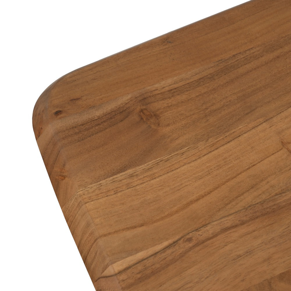 MESA COMEDOR MADERA-METAL SALÓN 200 X 100 X 77 CM