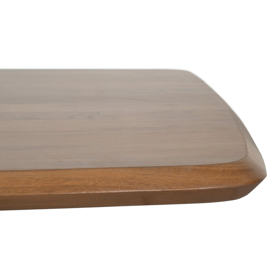 MESA COMEDOR MADERA-METAL SALÓN 200 X 100 X 77 CM