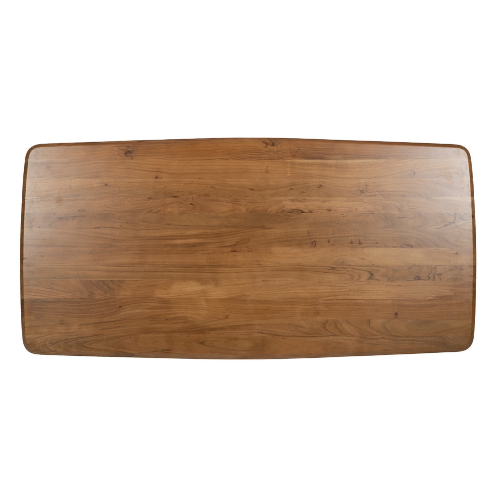 MESA COMEDOR MADERA-METAL SALÓN 200 X 100 X 77 CM
