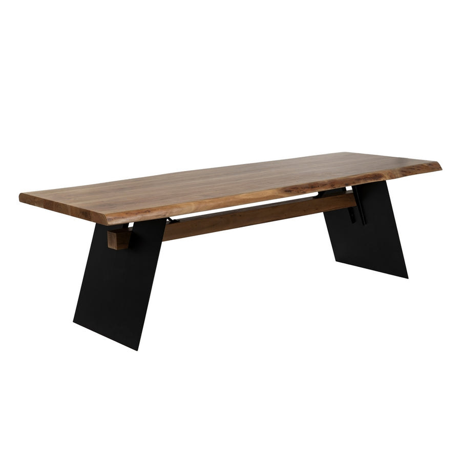 WOOD-METAL DINING TABLE LIVING ROOM 260 X 100 X 77 CM