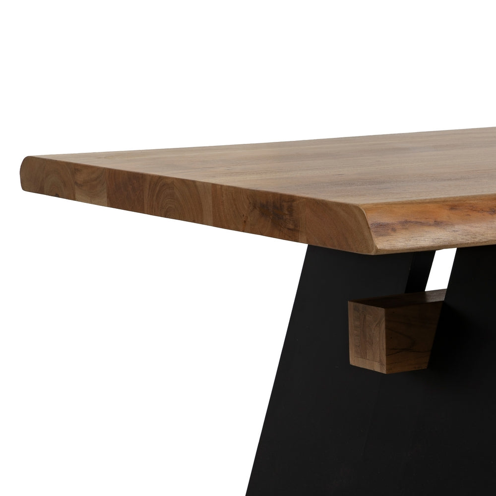 MESA COMEDOR MADERA-METAL SALÓN 260 X 100 X 77 CM